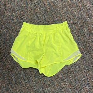 “highlight yellow” lululemon shorts